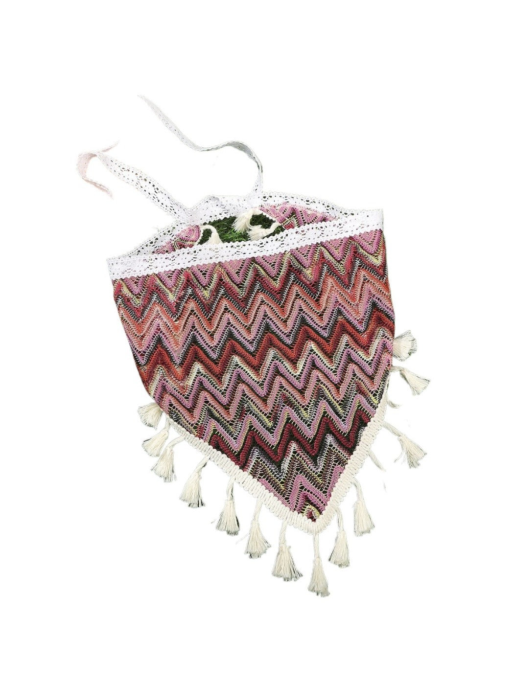 Scarvii - Elegant Boho Knit Tassel Triangle Scarf