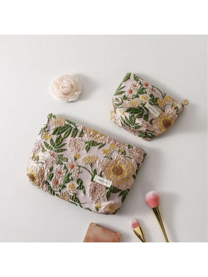 Cosbai - Women's Floral Makeup Storage Pouch Bag