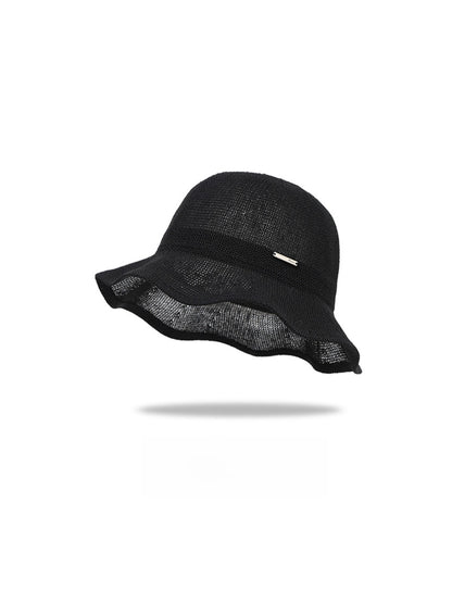 Haila - Wide Wavy Brim Women's Bucket Hat