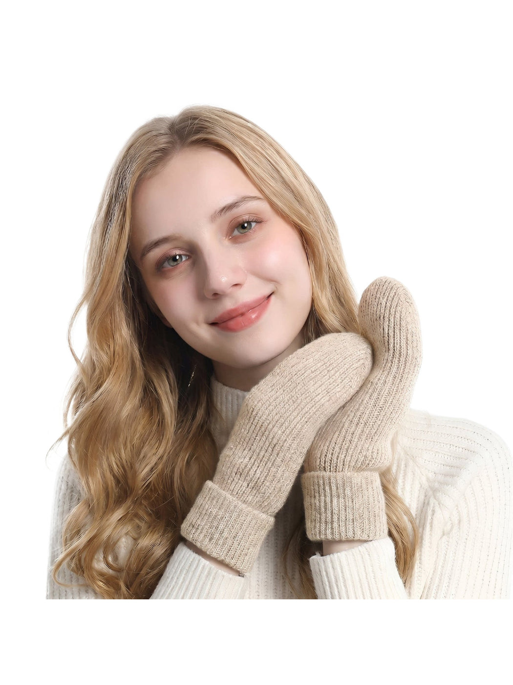 Gloving - Plush Lined Knit Winter Mittens