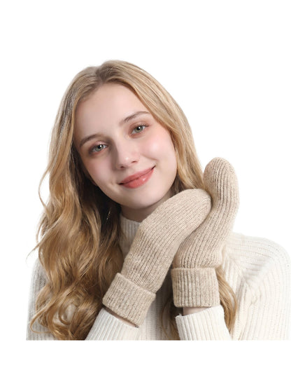 Gloving - Plush Lined Knit Winter Mittens