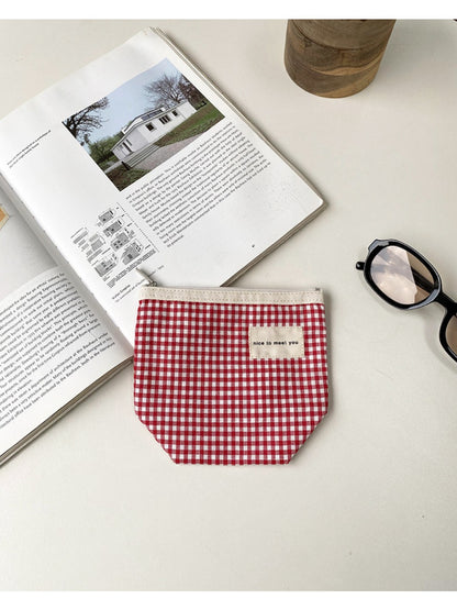 Cosbai - Minimalist Small Canvas Cardholder Pouch & Coin Purse