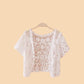 Crosa - Lace Short-Sleeve Cover-Up – Versatile Summer Shawl