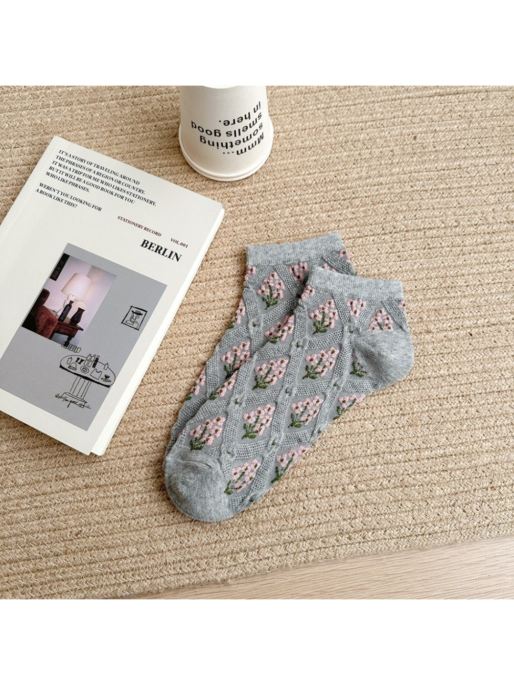 Rufia - Retro Floral Knit Ankle Socks product image 7