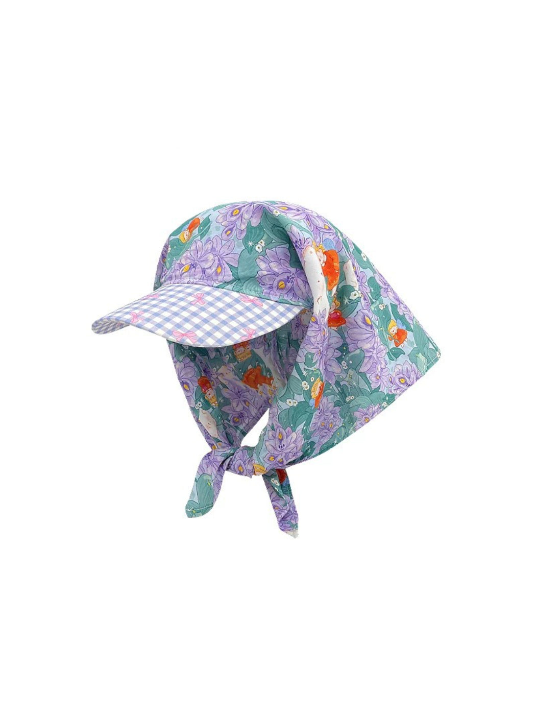 Scarvii Garden Print Tie Back Hair Scarf