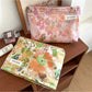 Cosbai - Elegant Watercolor Floral Cosmetic Bag