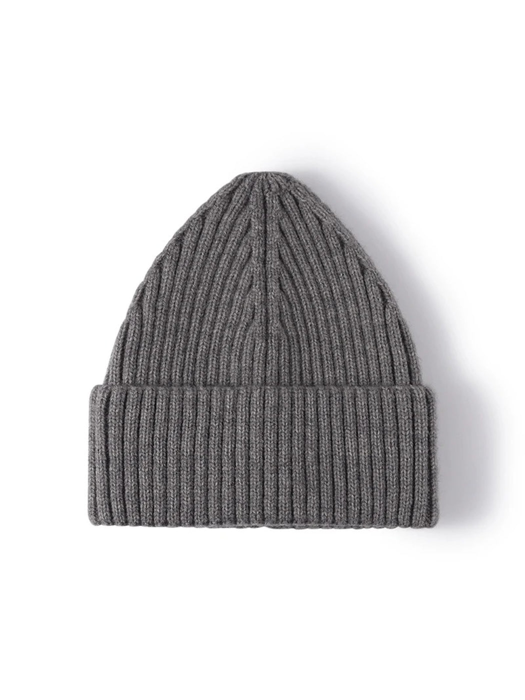 Haila - Solid Rib Knit Cuffed Beanie
