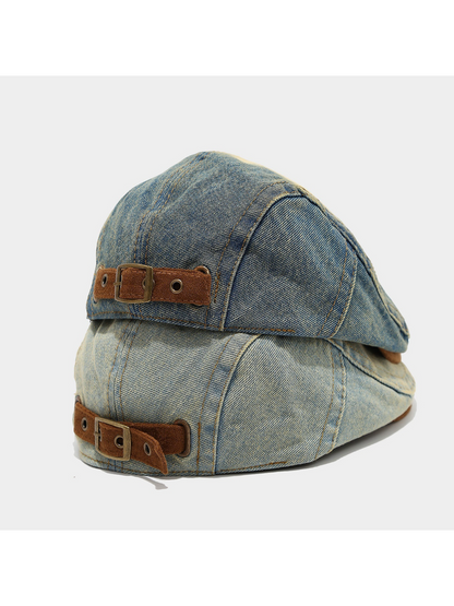 Haila - Vintage Textured Newsboy Cap