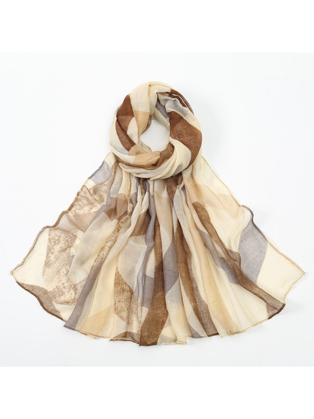 Scarvii - Abstract Curve Print Spring Scarf