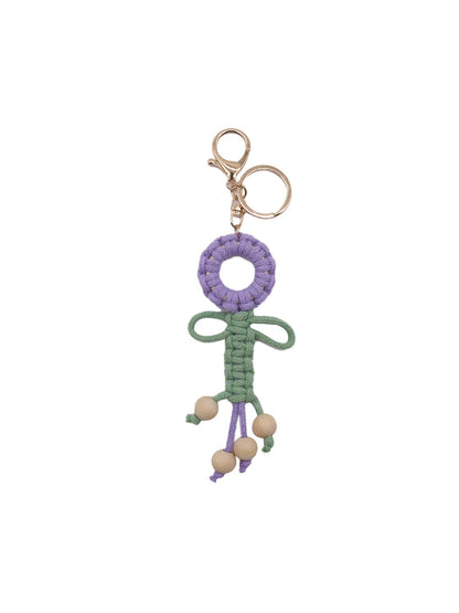 Koco Woven Flower Keychain for Bags product shape