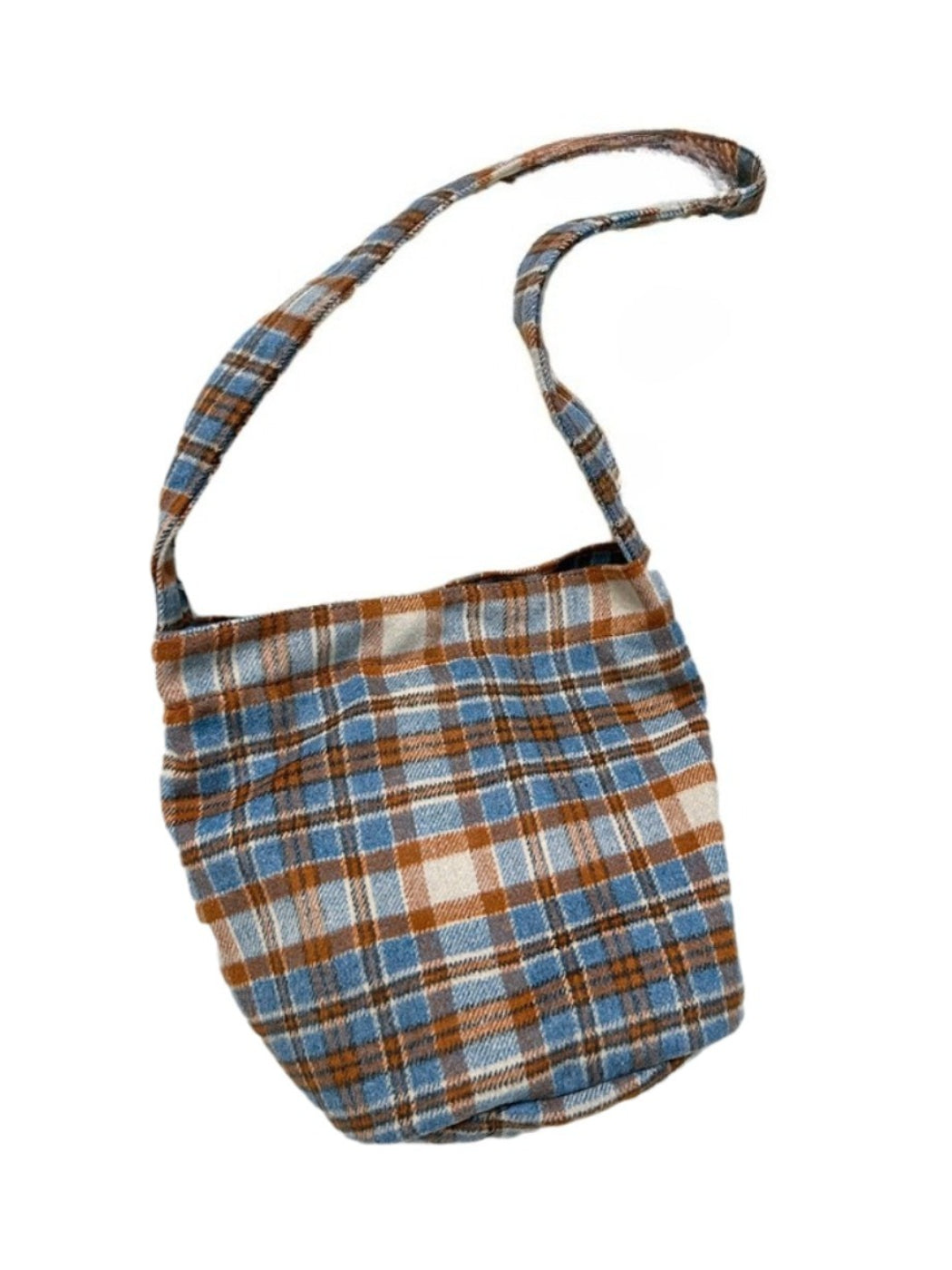 Cosbai – Plaid Crossbody Tote Bag