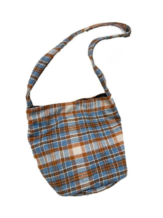Cosbai – Plaid Crossbody Tote Bag