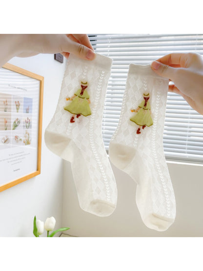Rufia - Storybook Girl Sheer Crew Socks product image 2