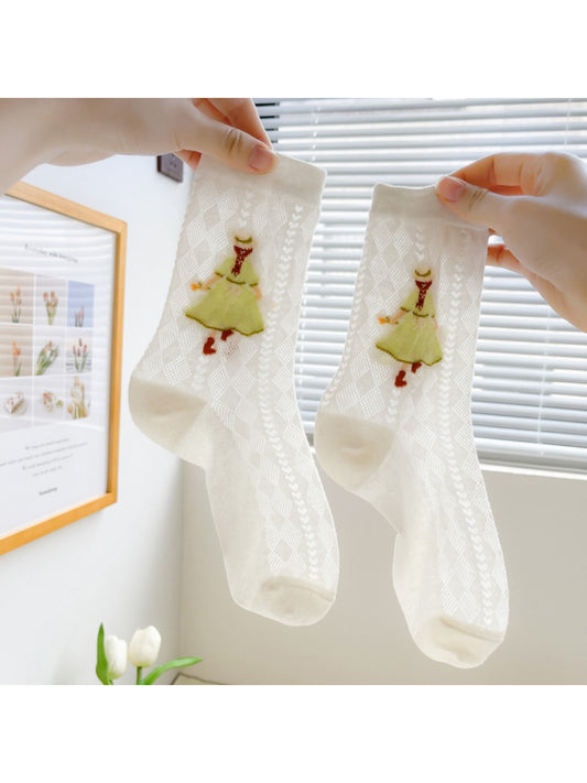 Rufia - Storybook Girl Sheer Crew Socks product image 2