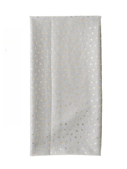 Scarvii - Tiny Gold Floral Print Scarf - Fresh & Elegant
