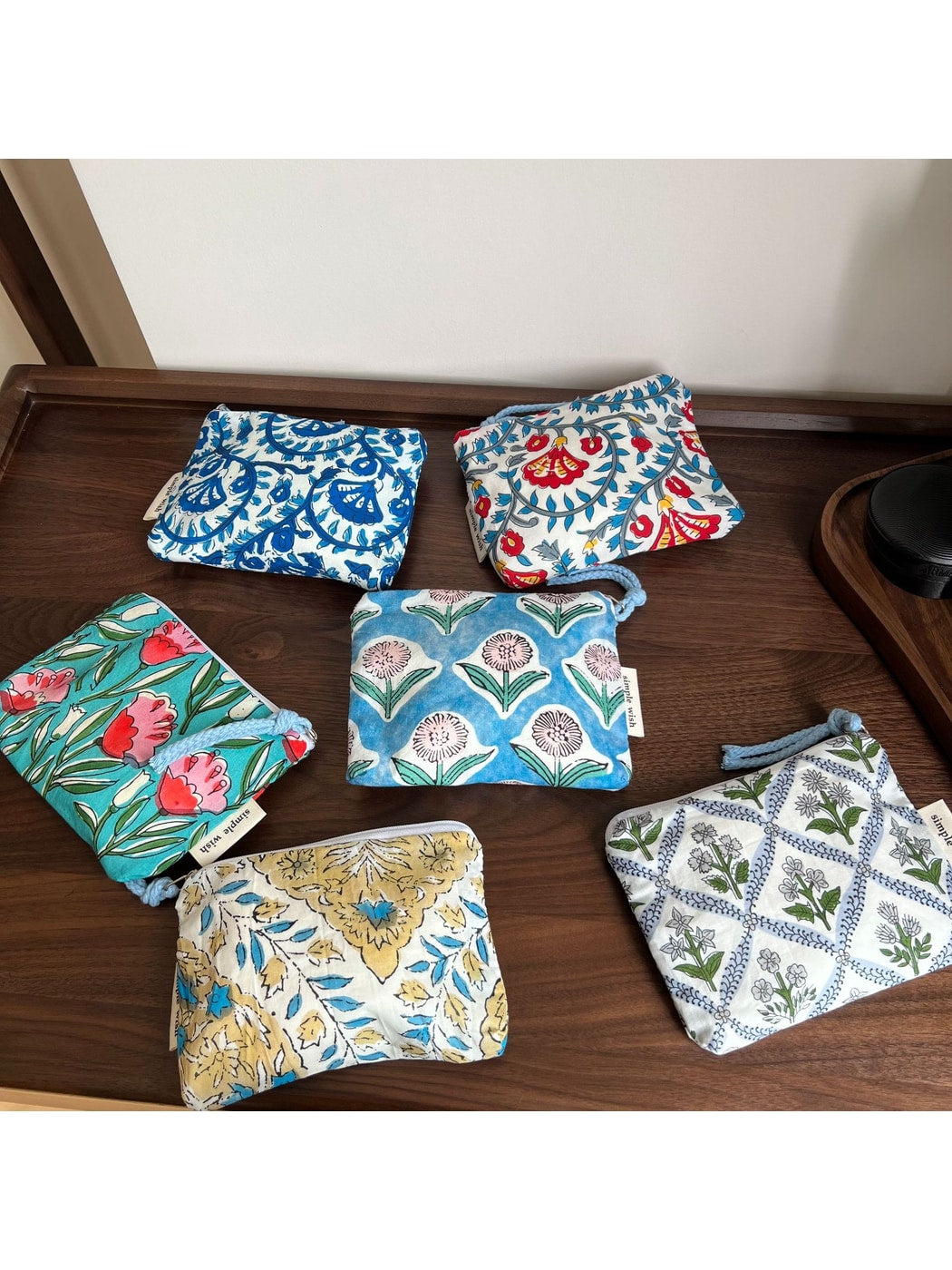 Cosbai - Printed Rectangular Zipper Coin Purse