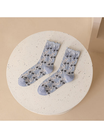 Rufia - Retro Fanshion Women's Crew Socks