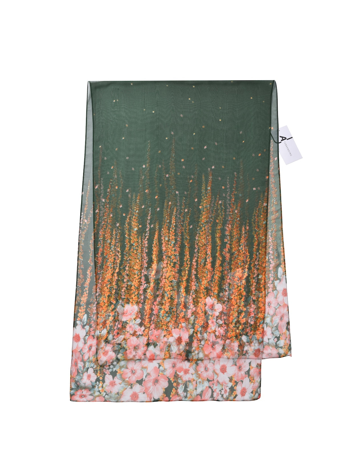 Scarvii - Floral Print Scarf - Lightweight & Elegant
