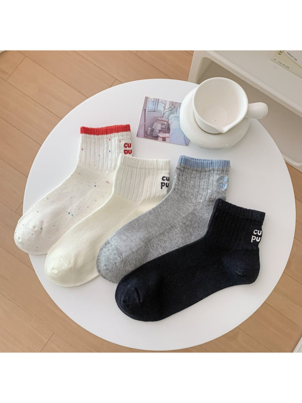 Rufia - Casual Rib Knit Ankle Socks product image 2