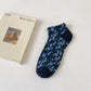 Rufia - 3D Vintage Floral Ankle Socks