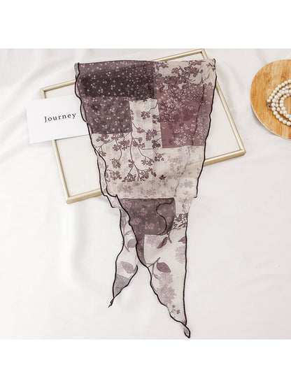 Scarvii - Fashion Print Diamond Shaped Scarf