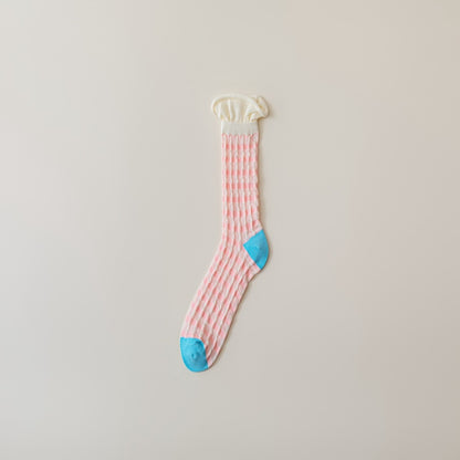 Rufia - Candy-Colored Mesh Long Socks