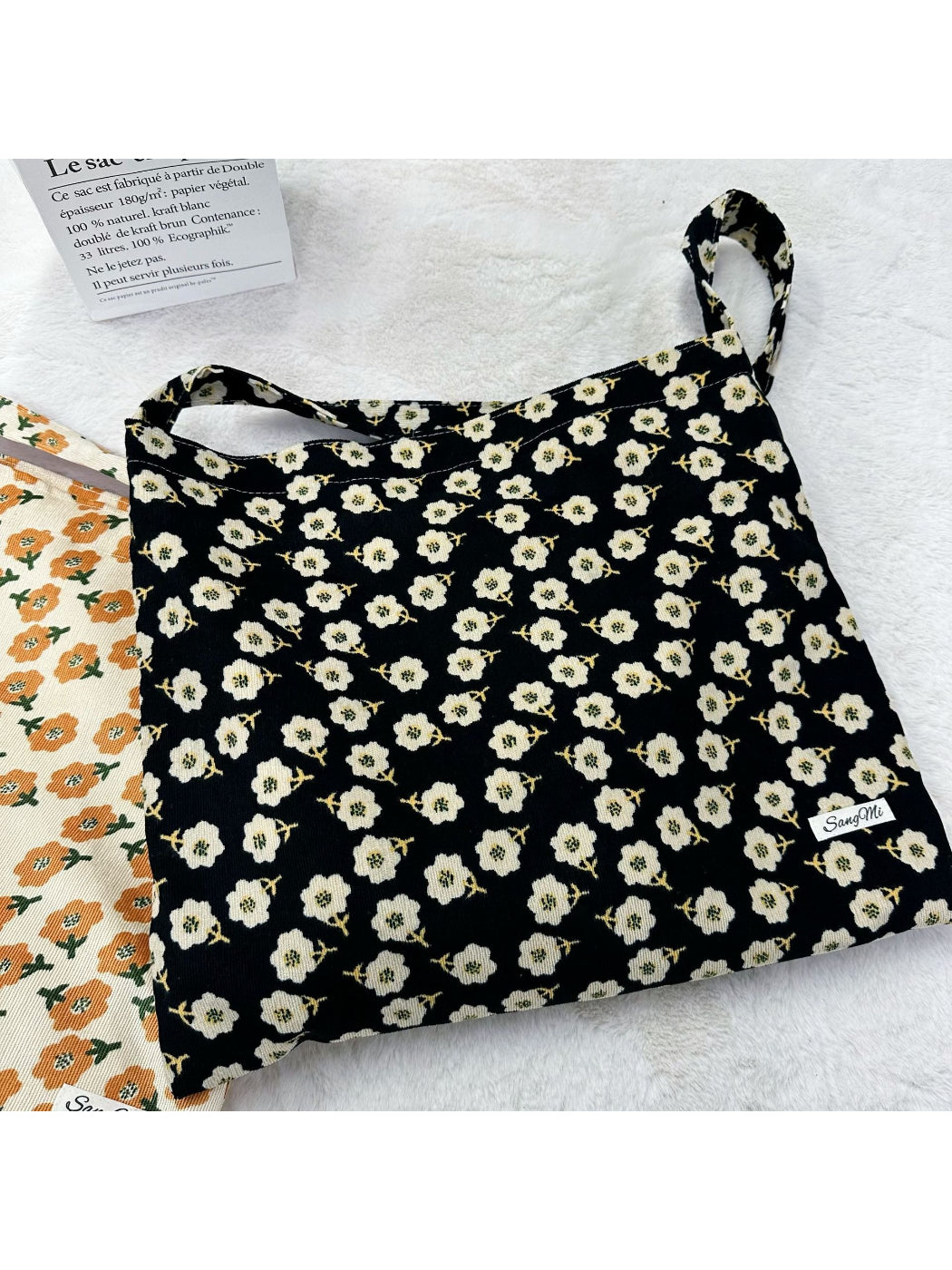 Cosbai - Floral Print Shoulder Bag