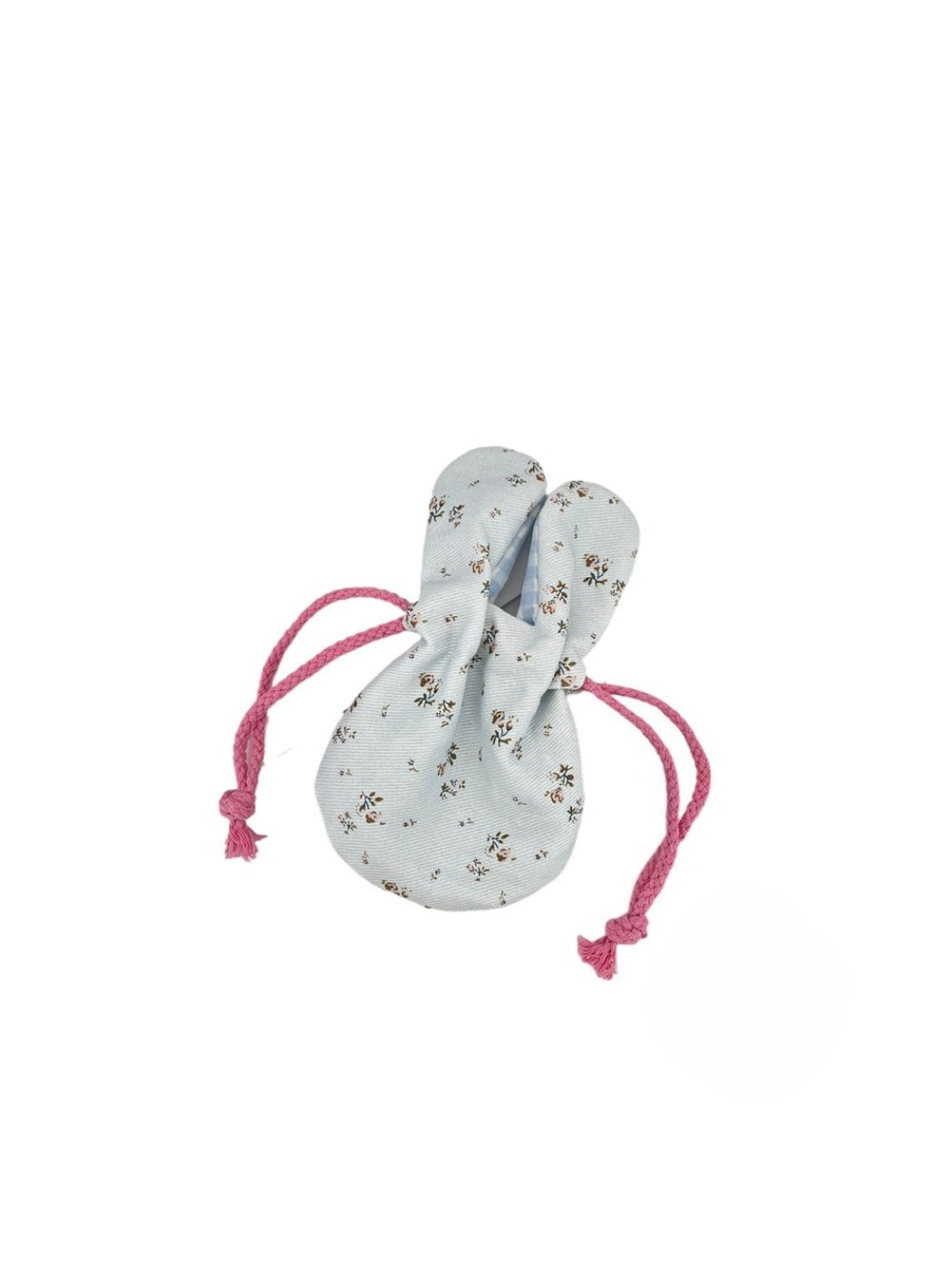 Cosbai - Floral Bunny Ears Drawstring Pouch