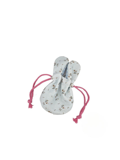Cosbai - Floral Bunny Ears Drawstring Pouch