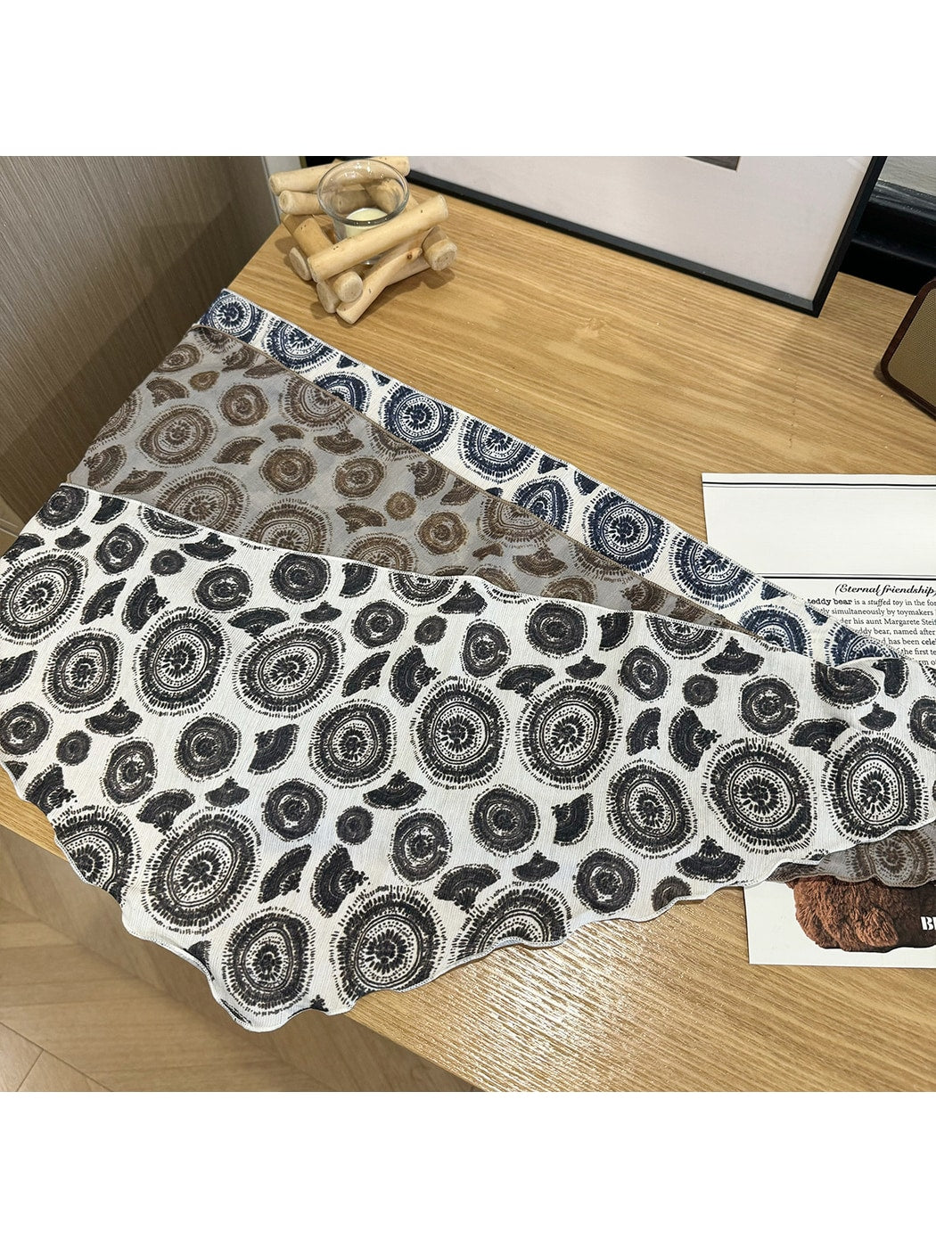 Scarvii - Circular Print Everyday Triangle Bandana