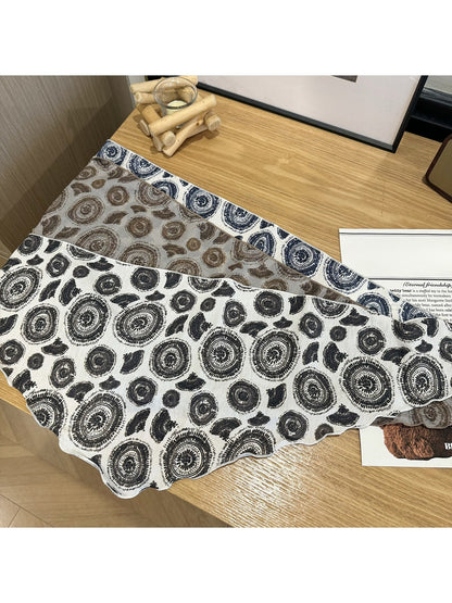 Scarvii - Circular Print Everyday Triangle Bandana