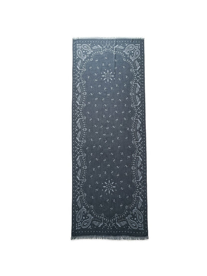 Scarvii - Summer Muted Paisley Print Wrap Scarf