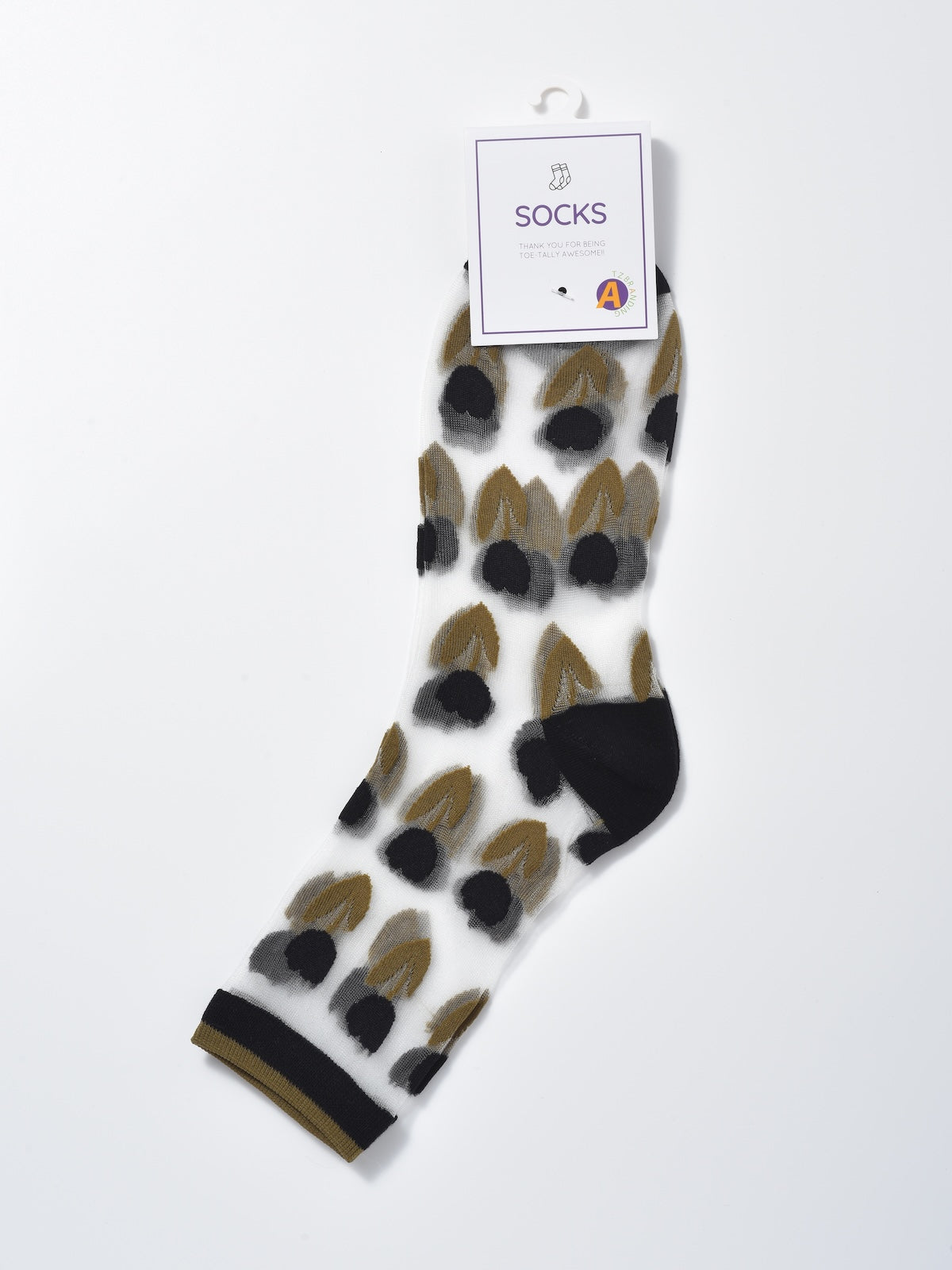 Rufia - Abstract Floral Sheer Crew Socks product image 5