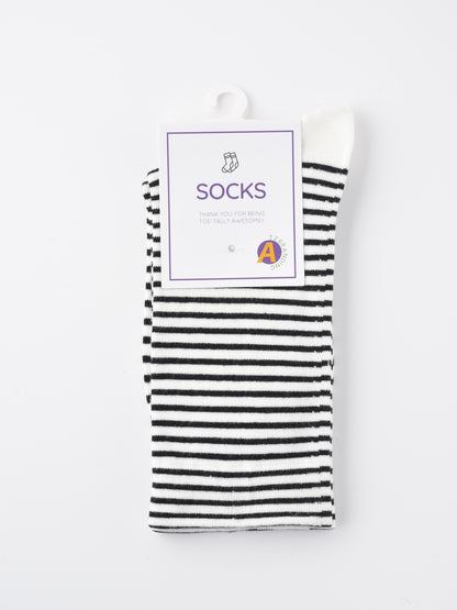 Rufia - Colorful Striped Mid-Calf Socks