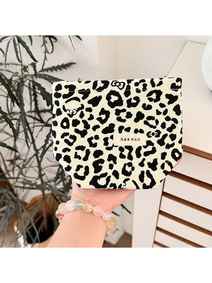 Cosbai - Leopard Print Travel Toiletry Storage Bag