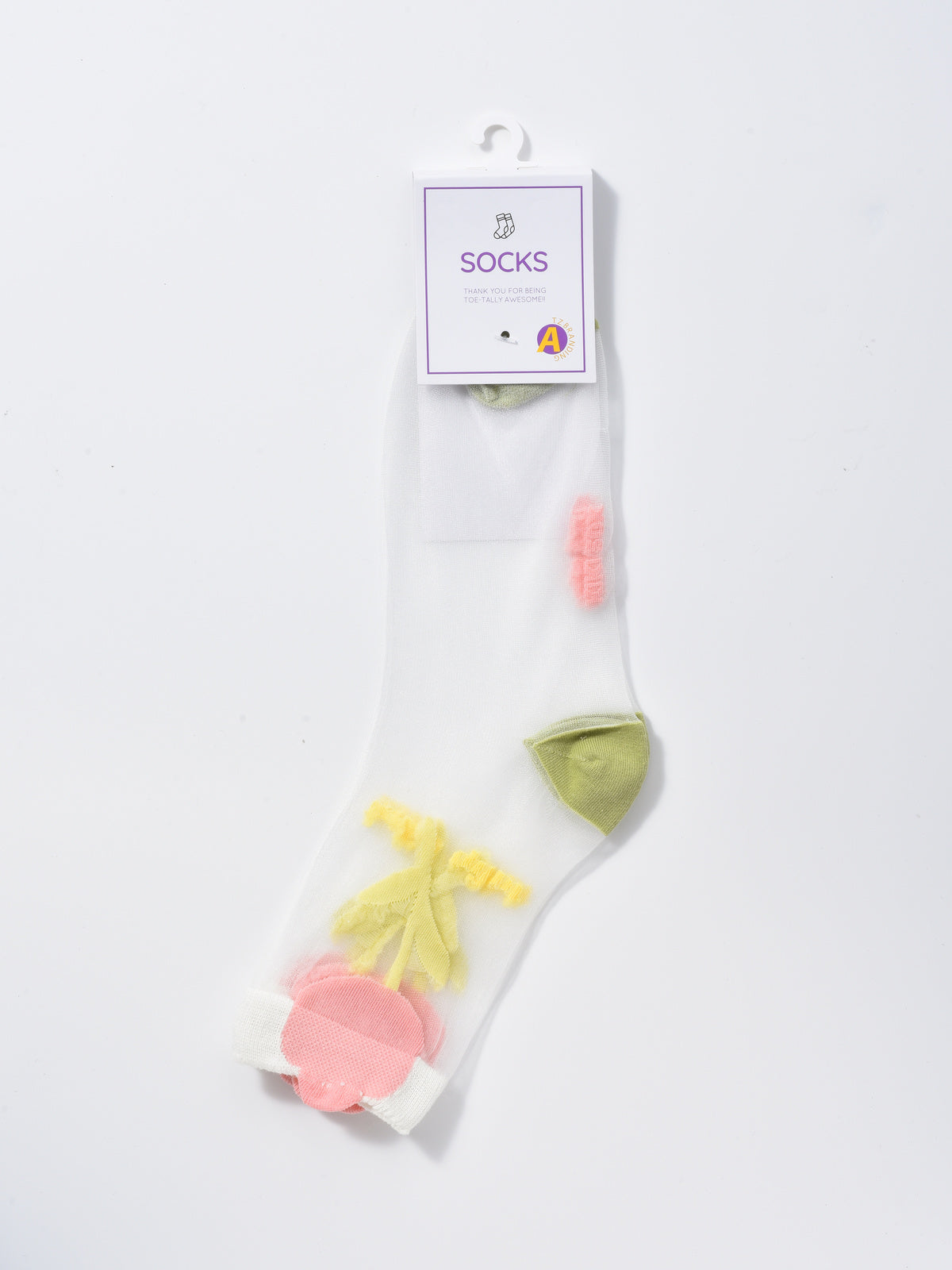 Rufia - Garden Bloom Sheer Crew Socks