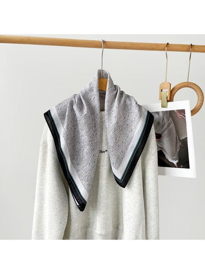 Scarvii - Textured Neutral Square Scarf