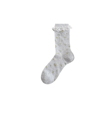 Rufia - Vintage Ditsy Floral Lace Crew Socks product image 3