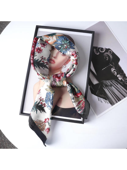 Scarvii - Vintage Garden Floral Square Scarf