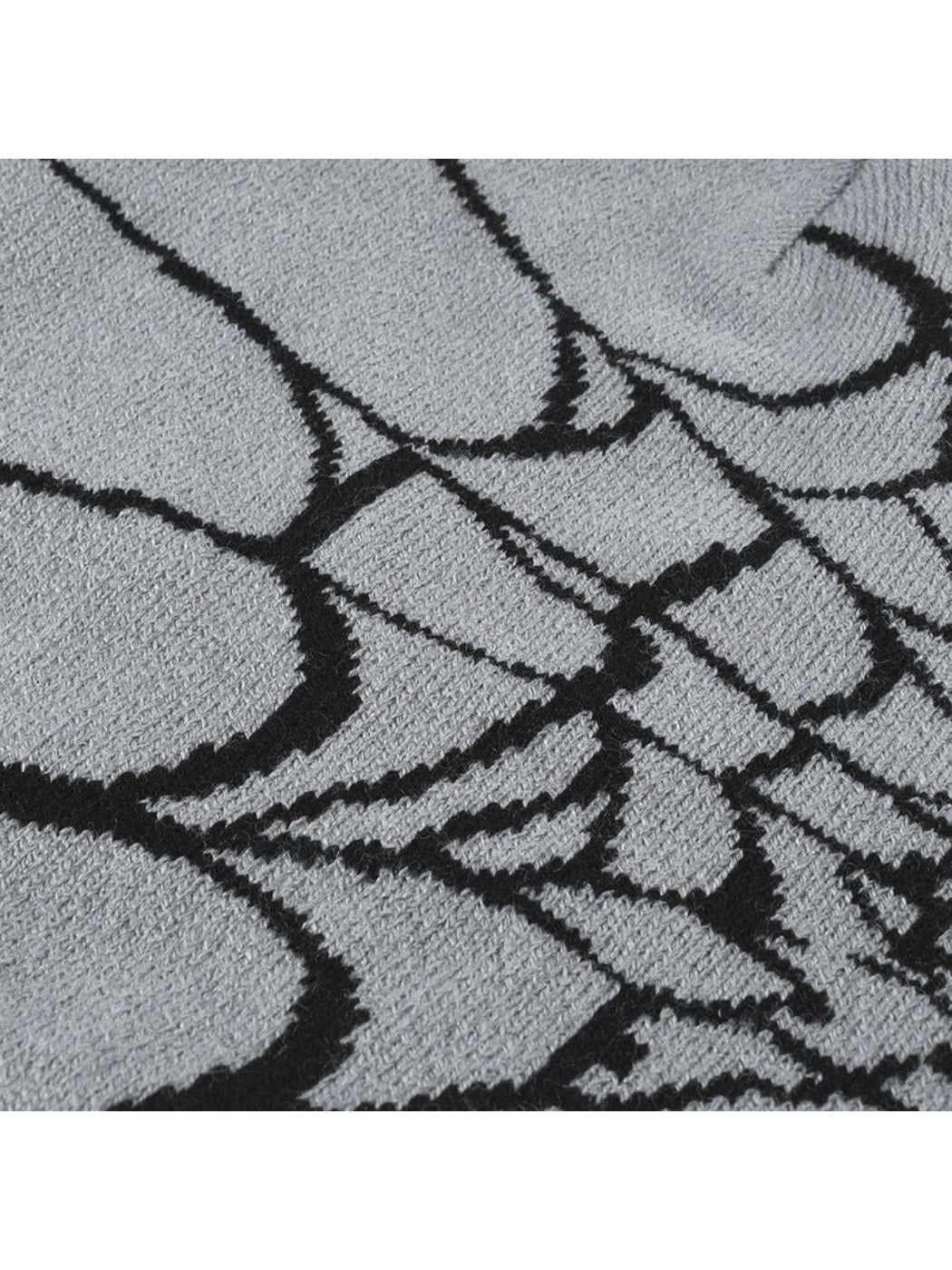 Haila - Spiderweb Graphic Brimless Knit Beanie