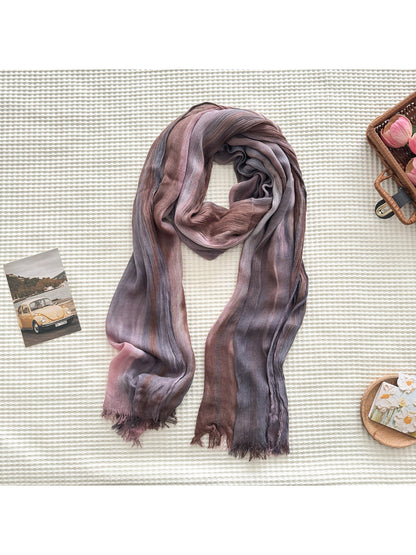 Scarvii - Ombre Fringe Long Scarf