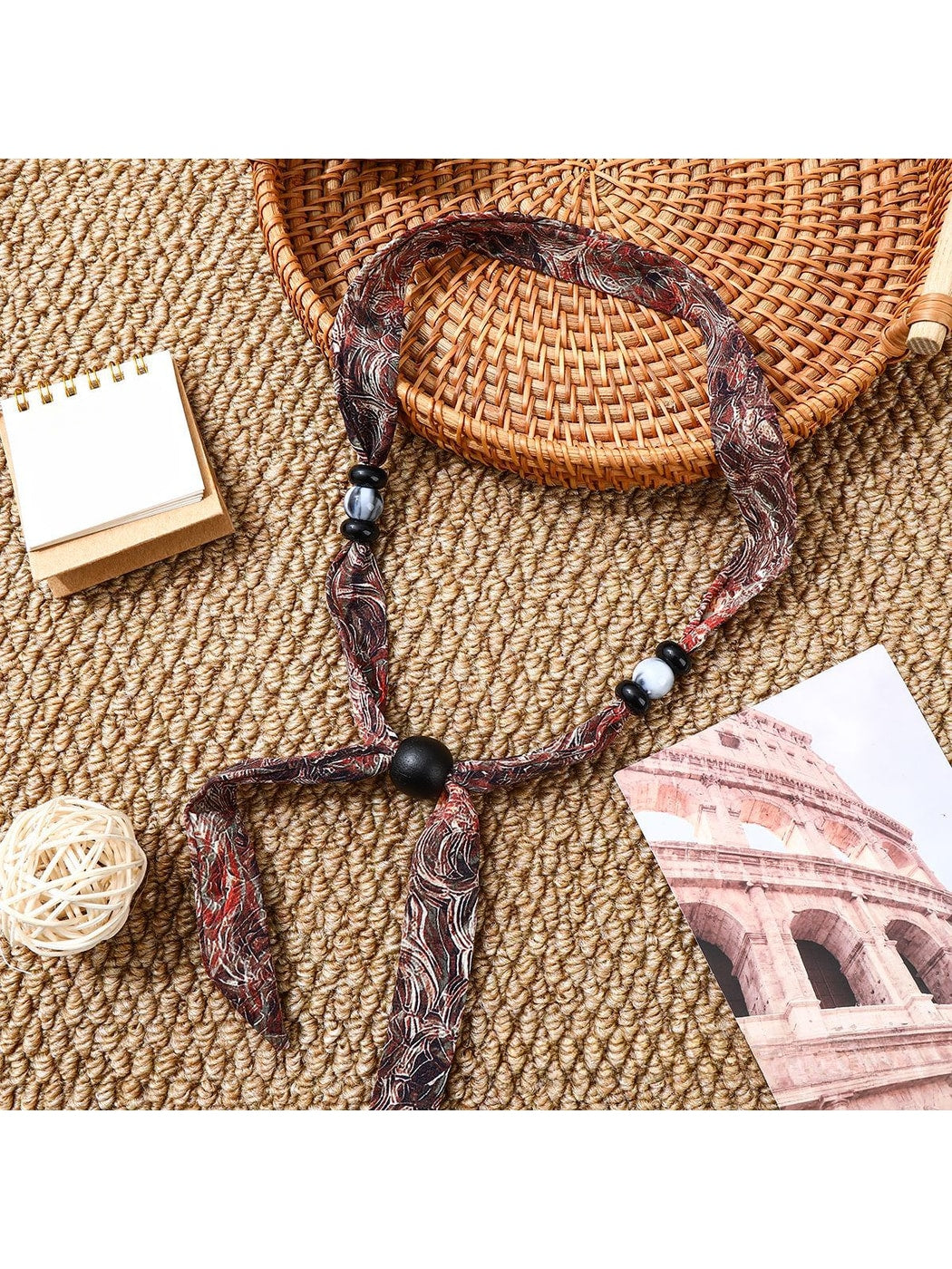 Scarvii - Printed Boho Narrow Neck Scarf