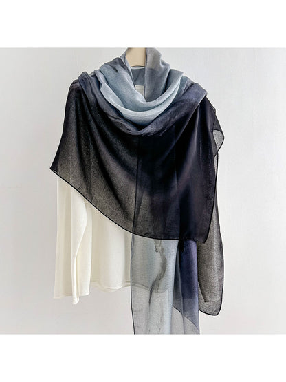 Scarvii - Fashion Ink Print Summer Wrap Scarf