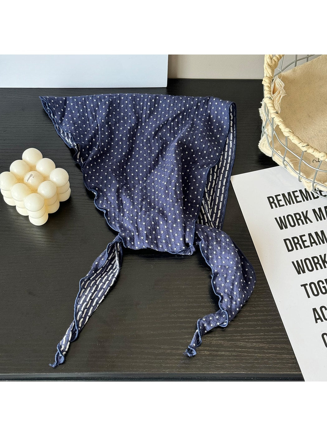 Scarvii - Polka Dot Double-Sided Triangle Bandana