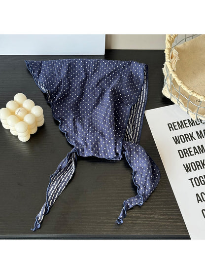 Scarvii - Polka Dot Double-Sided Triangle Bandana