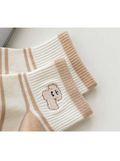 Rufia - Puppy Stripe Ankle Socks