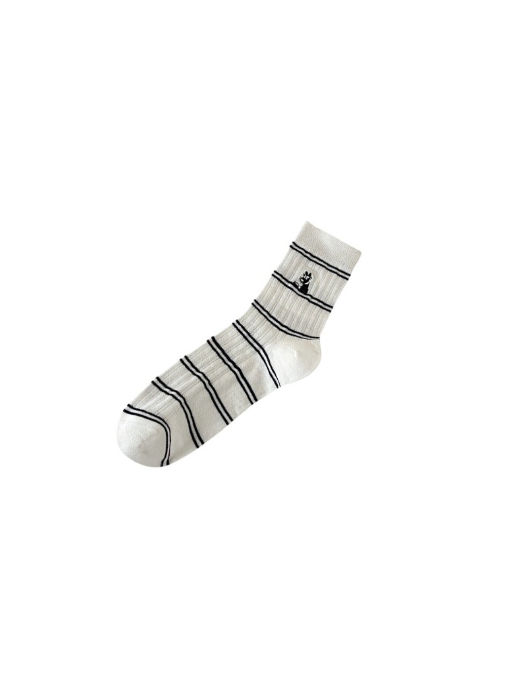 Rufia - Striped Animal Detail Crew Socks product image 6