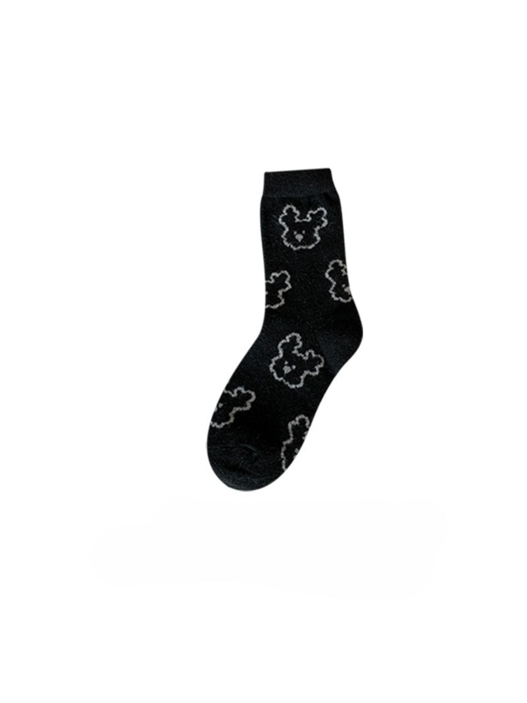 Rufia - Outline Bear Cozy Crew Socks