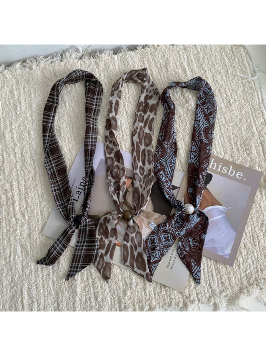 Scarvii Loop Bead Skinny Scarf