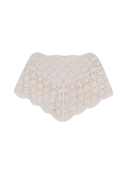 Scarvii - Serene Style Openwork Triangle Scarf